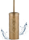 Autumn Alley Antique Gold Toilet Brush and Holder Set, Standing Toilet Brush
