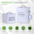 crocri 2 Pack Laundry Detergent Container and Dryer Sheet Holder Dispenser with hermetic seal,Farmhouse Laundry Room