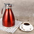 Stainless Steel Coffee Pot, Practical Tea Pot with Comfortable Plastic Handle for Serving Coffee, Tea, Hot Chocolate