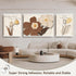 Artmag 22" Magnetic Poster Hanger Frame, Light Wood Wooden Magnet Canvas Artwork Print Poster Hangers Kit (White, 22x34