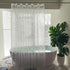 Shower Curtain Liner 75 inches Long, EVA Waterproof Heavy Duty Bathroom Shower Liner with 3 Strong Magnets and 12 Rust
