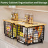Counter Wire Storage Basket for Kitchen Pantry: GGIU Stackable Kitchen Organizers - Wire Organizing Bin for Produce