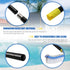 6FT 2-in-1 Commercial) Heavy Duty Pool Brush - Pool Scrubber with Aluminum Frame & Nylon Brush Head, Adjustable