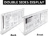 Culinary Ruler Acrylic Cutting Reference Template, Cooking Measurement Tool for Food with Weight Temperature Chart