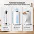 VEHHE Paper Towel Holder Countertop with Unique Damping Spring Structure for One-handed Tearing, Stainless Steel Paper Towel Holder with Weighted Base and Suction Cups for Kitchen Bathroom