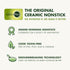 GreenPan Silicone Tong, Flexible Rubber Nonstick Kitchen Utensil for Cooking, Grilling, Serving, Heat-Resistant