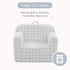 Cozee Delta Children Checkered Chair, Grey