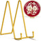 TR-LIFE 10 Inch Large Plate Holder Stands for Display - Metal Picture Frame + Small Easels for Decorative Plates, Gold