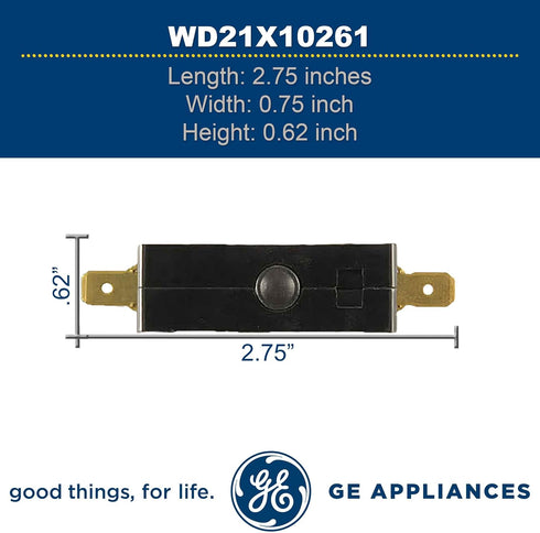 GE Genuine OEM All Purpose Switch/Interlock Switch for Dishwasher, WD21X10261