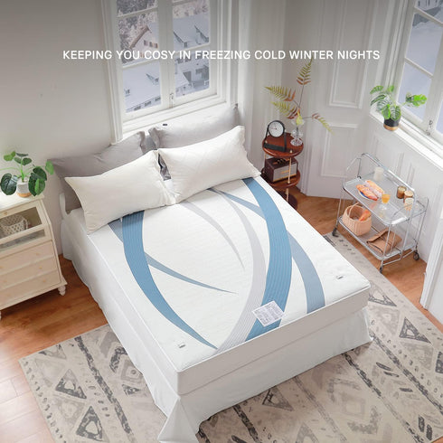 Gotcozy Heated Mattress Pad Twin Size, Electric Mattress Pad with 10 Heat Settings & 10 Hour Auto Off, ETL Certified