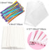 Big Size Lollipop Cake Pop Treat Bag Set, 100pcs Parcel Bags, 100pcs Papery Treat Sticks, 100pcs Metallic Twist Ties