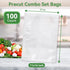 Vacuum Sealer Bag, BPA Free, 11"×16" 100 Pack for Pre-Cut Vacuum Food Storage