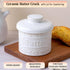 COPORISO Countertop, 6.7 OZ, Ceramic Butter Crock with Lid, French Butter Dish with Water Line for Butter Keeper