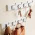 AMADA HOMEFURNISHING Coat Rack Wall Mount, 2 Pack Wall Hooks for Coats and Hats - White
