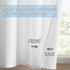 Home Queen Waffle Curtain Valance Window Treatment for Kitchen Bathroom, Set of 1, 60 X 16 Inch, Solid White