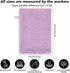 PHOGARY 10 68inch, 10 PCS Microfiber Body Wash Mitts, Flannel Soft Face Mitten, Bath Spa Cloth, Reusable Makeup Remover