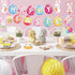 Easter Hanging Swirls Decorations for Home Office School, Happy Easter Banner with Egg Bunny Foil Swirl Ceiling Decor