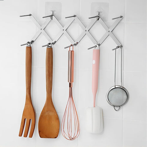 Adjustable Pot Lid Organizers - 4 Sectional Dish Rack for Kitchen Cabinet Pantry, Pan and Pot Lid Holder, 1 Pcs