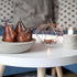 6PCS Fake Brown Pear Artificial Lifelike Fake Fruits Decorative for Kitchen Party Home Ornament House Table Faux Fruit
