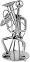 Broadway Gift Silvertone Tuba Player Table Top Figurine, 6 Inch