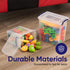 Superio Storage Bins with Lids, Clear Plastic Containers for Organizing, Stackable Totes, 4 Pack, 12 Qt