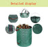 MHXWNHA 2-Pack 80 (33H 26D Inches) 4 Gallon x Reusable Standable Yard Waste Bags with Handles for Leaves, Debris, Grass
