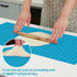 Silicone Baking Mat Roll 16IN x 5FT, Non-Slip Pastry Mat, Reusable Air Fryer Liner, Oven Liners, Counter Mat