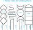 HENABLE 4 Packs 4 Trellis for Climbing Plants Indoor, Small Garden Metal Trellis for Potted Plants Outdoor for Vine Ivy