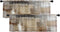 Emvency 2 Pack Valances Window Treatments, Brown Abstract Modern Art Blackout Drapes for Living Room Kitchen, 18x52 Inch