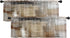Emvency 2 Pack Valances Window Treatments, Brown Abstract Modern Art Blackout Drapes for Living Room Kitchen, 18x52 Inch
