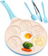 Dinosaur 7-Cup Egg Pan, Nonstick Pancake Pan for Kids, Cars Trucks Egg Cooker Mold for Breakfast Sandwiches