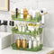 Bathroom Counter Organizer with Hair Dryer Holder and Toothbrush Holder, Acrylic Vanity
