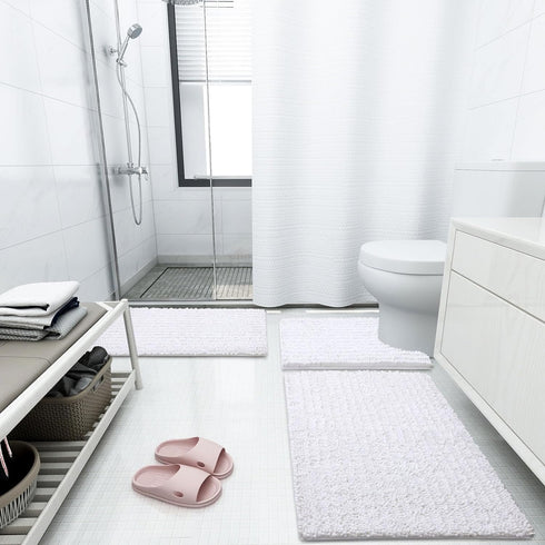 Arotive Chenille Bathroom Rug Mat, Extra Soft Thick Absorbent Shaggy Bath Rugs, Non-Slip Machine Wash Dry Plush Bath