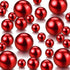 150 Pieces Faux Pearls Vase Filler, Gloss Beads Mixed Sizes Round Pearl for Home Party Wedding Decor, 8/14/20 mm (Red)