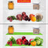6 Pack Dualplex Refrigerator Liners Washable | 13"x10.5" Reusable Shelf Mats | Sponge Keeps Produce Fresh Longer