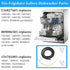 Dishwasher Door Seal Kit Compatible with Frigidaire & Kenmore - Includes Tub Gasket, Bottom Seal, Splash Shield