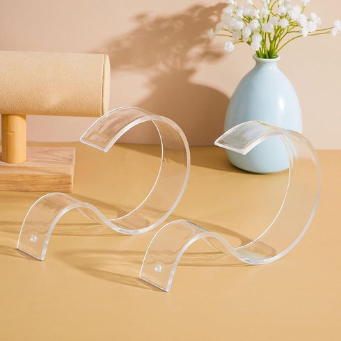 Acrylic Belt Display Stand, Clear Belt Organizer Case for Men and Women, Space Saver for Store Display or Home Use (10