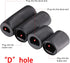 Jetec 4 Pack Control Knobs Replacement for Oven/Stove/Range with 12 Adapters, Please Check Dimensions (Black)