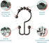 Zenna Home Metal Double Glide Shower Rings, Oil Rubbed Bronze – Set of 12 Heavy Duty, Rust-Resistant Rings