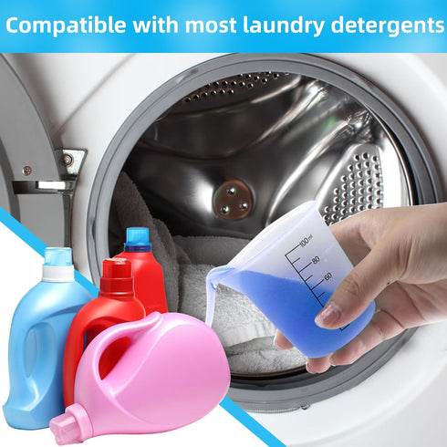 TKYZMS 4 Pack Cups,100ml Reusable Silicone Measuring Laundry Detergent Dispenser,Liquid Measuring Cups for Laundry