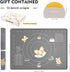 Ourokhome Silicone Baking Mat Sheet and Pastry Dough Cutter, 0.5 Inch Thick 28" X 20" BPA free Silicone Rolling Mat, Non-Stick and Anti-Slip, Dishwasher Safe (Gray) by Ourokhome