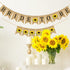 Doumeny Bride to Be Burlap Banner, Rustic Sunflower Bunting Garland for Bridal Shower Party Decor