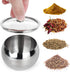 hanmir Stainless Steel Sugar Bowl with Clear Lid and Spoon, 8.1 Ounces (240 Milliliter) for Home and Kitchen