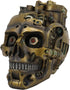 Ebros Gift Mad Max Steampunk Cyborg Robotic Skull Decorative Box, Jewelry Trinket Storage or Makeup Brush Holder