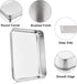 P&P CHEF Deep Baking Pan Set of 3, Stainless Steel Baking Sheet Lasagna Rectangle Cake Pan for Oven Use