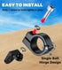 ATV Whip Light Mount, Sturdy Aluminum Alloy Flag Mount, 360° Rotating Adjustable Light Bar for ATV UTV Motorcycle