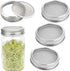 Sprouting Lids WIDE MOUTH, 316 Stainless Steel Mesh Lid Kit for Mason Jars, 4 Pack Sprouting Strainer Lids