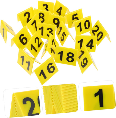 Scene Markers, 20pcs Digital Desk Game Number Marker Table Number Plates for Multifunctional Use