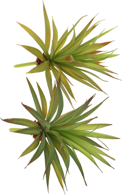 LJY 2 Pieces Realistic Artificial Faux Succulent Yucca Vera Plants for Home Garden Decoration