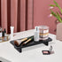 Chivalral Counter (1, Black-Small-8.6 3.6 1.5) Acrylic Bathroom Tray Stand, Kitchen Soap Holder Riser for Vanity Candle